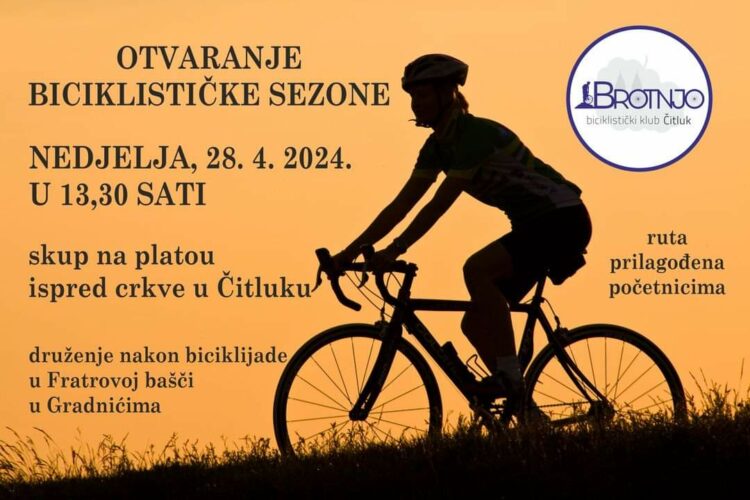 BK Brotnjo: U nedjelju otvaranje biciklističke sezone