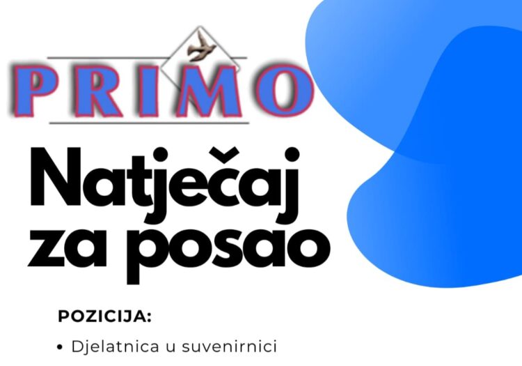 PRIMO – Natječaj za posao