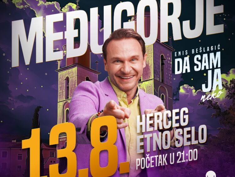 Enis Bešlagić sa svojom predstavom ‘Da sam ja neko’ 13.08. dolazi u Herceg Etno selo