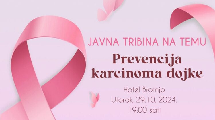 Javna tribina na temu “Prevencija karcinoma dojke” 29. listopada u Čitluku